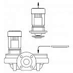 Grundfos Blind flange set middle series 96591261