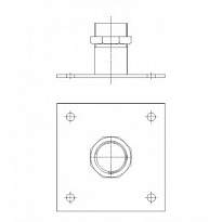 КРОНШТЕЙН НАПОЛЬНЫЙ GRUNDFOS Bottom fixation 2"; AISI 316 96115292